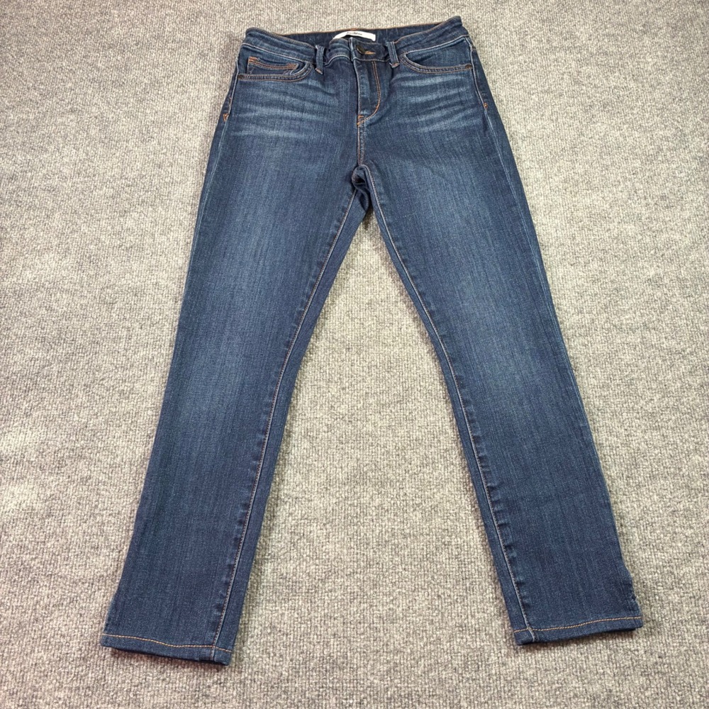 Sam Edelman The Kitten Skinny Ankle Jeans Womens 27 Dark Wash Blue Stretch